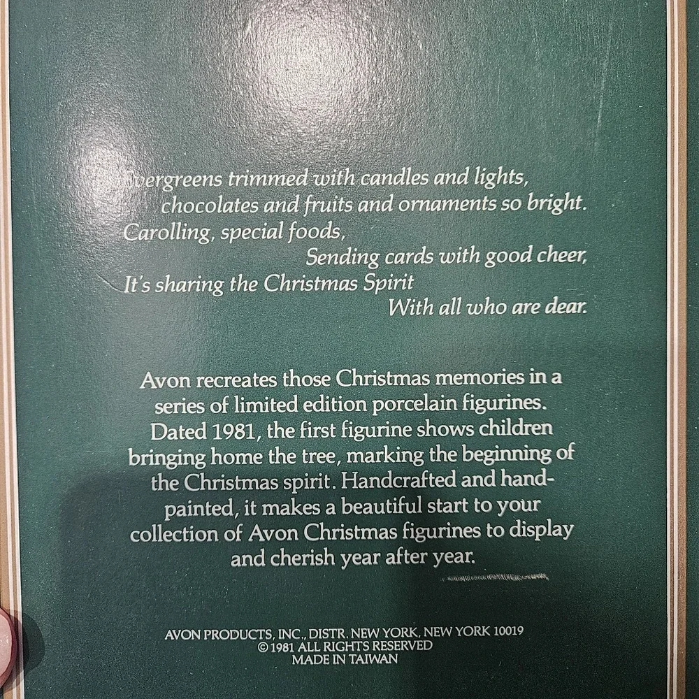 Avon 1981 Christmas Memories 